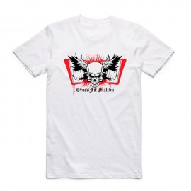 Camiseta con estampado de cráneo cruzado para hombres y mujeres, moda de verano, cuello redondo, manga corta, Camisetas de marca
