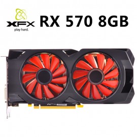 XFX RX 570 8GB 256Bit GDDR5 tarjetas gráficas RX570-8GB tarjeta de vídeo para AMD RX500 Series VGA tarjetas RX570 8GB HDMI DVI R