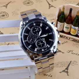 Reloj de cuarzo de lujo de 2019 para Hombre, reloj de pulsera deportivo de acero inoxidable, reloj de pulsera para Hombre, reloj