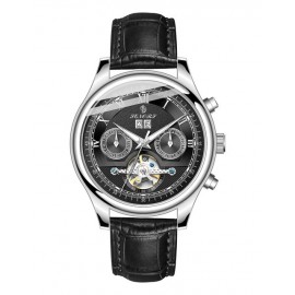Relojes de lujo para hombres, marca Senors, reloj negro automático, reloj de pulsera mecánico deportivo de negocios resistente a