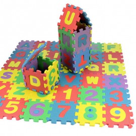 Juguetes para bebés 36 unids/set 17,8*13,5*1,7 cm números del alfabeto alfombra para niños alfombra para juegos de bebés alfombr