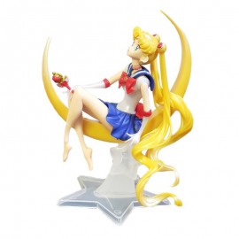 Dibujos Animados Sailor Moon figuras de acción Moon Power Pvc modelo Anime colección chico juguete de Regalo 1 Uds