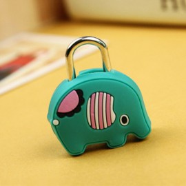 Mini candado de dibujos animados con llave cerradura de equipaje para bolsa de cremallera mochila bolso cajón gabinete/pequeño d