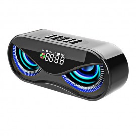 M6 Cool Owl diseño Bluetooth altavoz LED Flash altavoz inalámbrico FM Radio despertador reloj TF tarjeta compatible seleccionar 