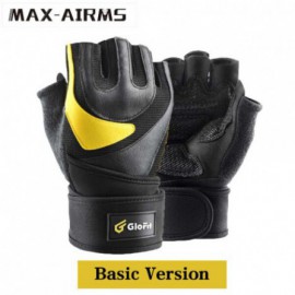 Maxairms 1 par de guantes deportivos de gimnasio medio dedo transpirable levantamiento de pesas guantes para Mancuernas guantes 